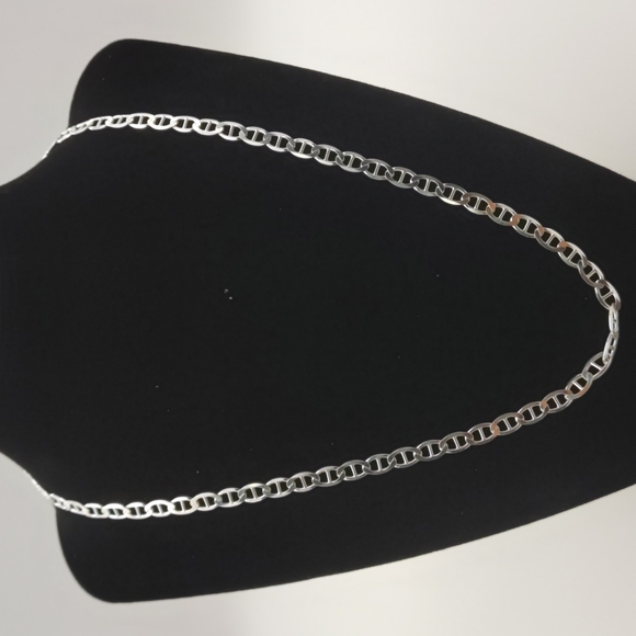 2 Silver 925 Plain Gucci Link Chain 5mm 